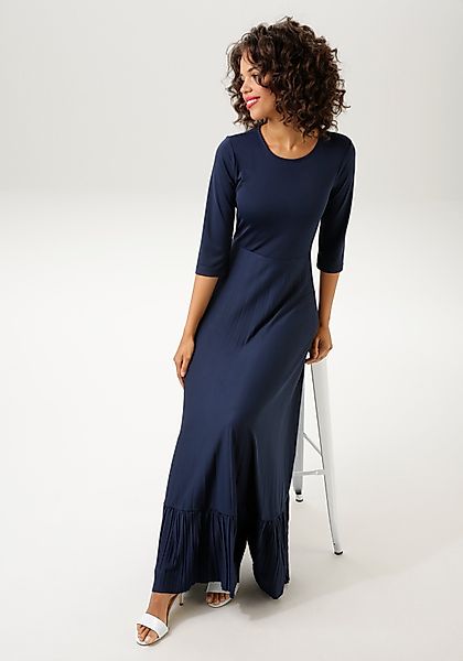 Aniston CASUAL Maxikleid Rockteil mit Volant günstig online kaufen