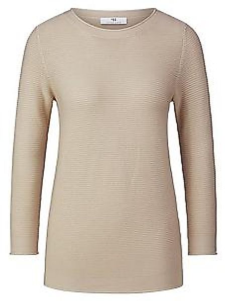 Rundhals-Pullover 3/4-Arm Peter Hahn beige günstig online kaufen