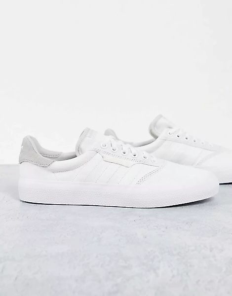 adidas Originals – 3MC – Sneaker in Weiß mit grauer Fersenlasche günstig online kaufen