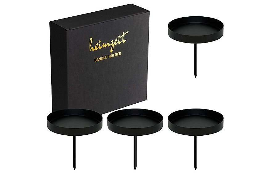 heimzeit Tischkerzenhalter Kerzenhalter für Stumpenkerzen bis Ø 80 mm zum S günstig online kaufen