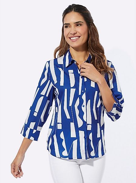 Sieh an! Klassische Bluse Hemdbluse 3/4-Arm günstig online kaufen