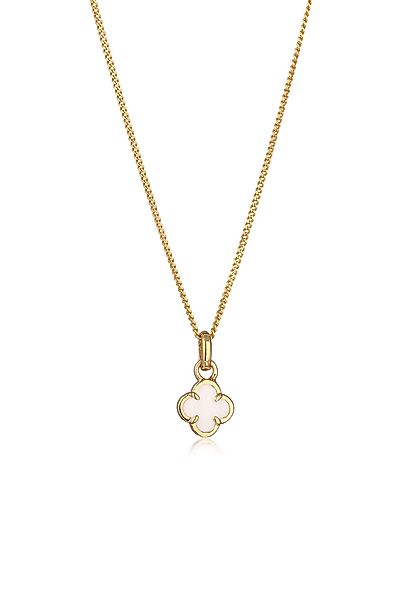 Elli Kette mit Anhänger Kleeblatt Emaille günstig online kaufen