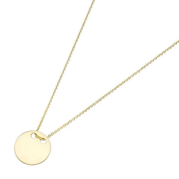 Luigi Merano Goldkette kleines Plättchen, Gold günstig online kaufen