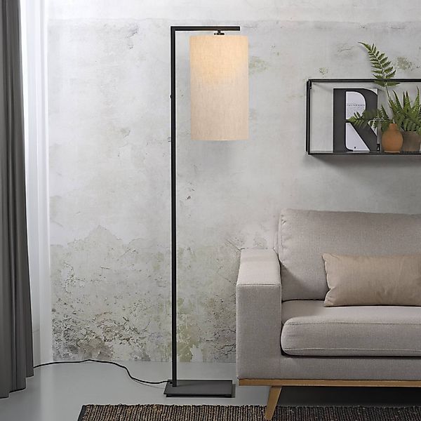 IT'S ABOUT ROMI Stehlampe Boston, Ø 25 cm, schwarz/creme günstig online kaufen