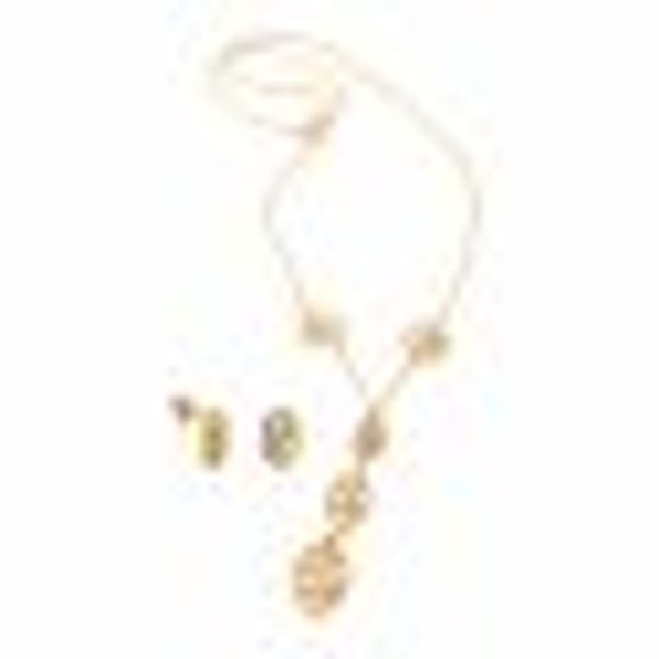 Ohrringe, Anhänger mit Kette Metall Glänzend gelb vergoldet günstig online kaufen