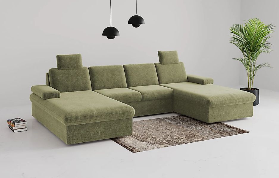 sit&more Wohnlandschaft "Moreno", mit Armteilverstellung,wahlweise mit Bett günstig online kaufen