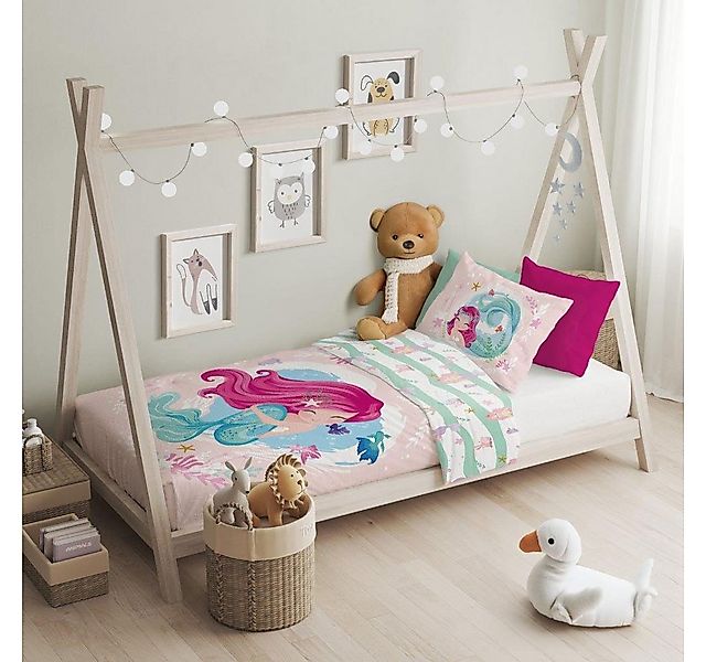 texpot Bettwäsche Kinderbettwäsche Meerjungfrau bedruckt Garnitur, 2 teilig günstig online kaufen