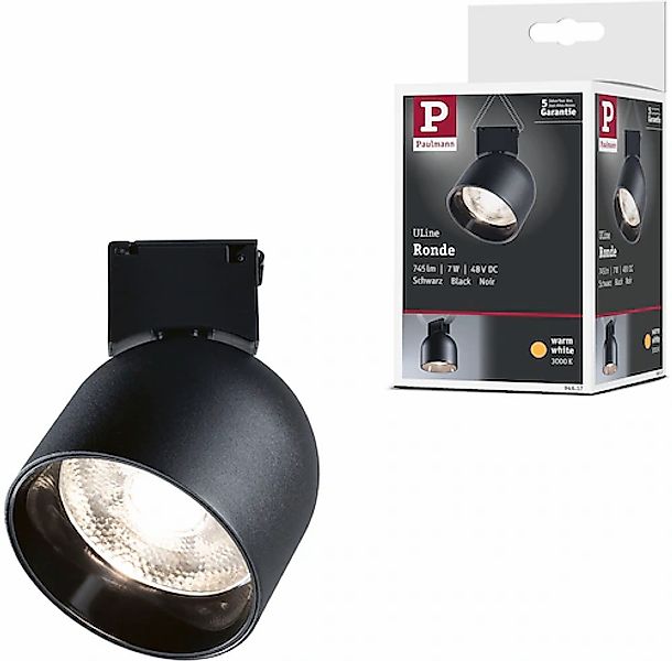 Paulmann Hängeleuchte »ULine Spot Ronde 85mm 7W Schwarz«, 1 flammig günstig online kaufen