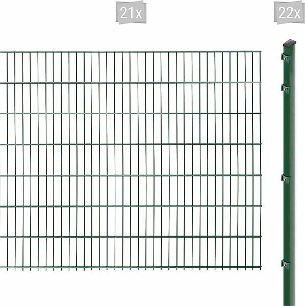 B/H/T: 203 x 229 x 62 Doppelstabmattenzaun "EXCLUSIVE 143 zum Einbetonieren günstig online kaufen