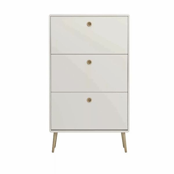 ebuy24 Softline Schuhschrank 3 Klaptüren Weiß günstig online kaufen