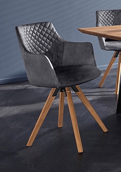 Home affaire Armlehnstuhl "LISABON" (Set) 2 Stk.mit Drehfunktion, Bezug aus günstig online kaufen