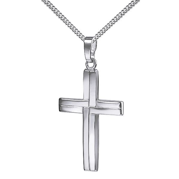 JEVELION Kreuzkette Kreuzanhänger 925 Silber - günstig online kaufen