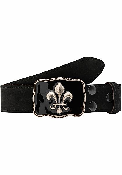 Rettungsring Gürtel Ledergürtel mit austauschbarer Schließe "Lilie Silber S günstig online kaufen