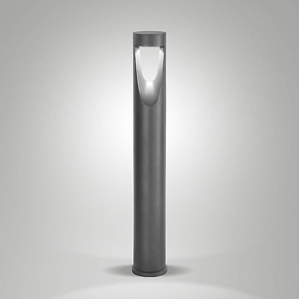 LED-Wegeleuchte Teo, 80 cm hoch, schwarz, Metall, IP65 günstig online kaufen
