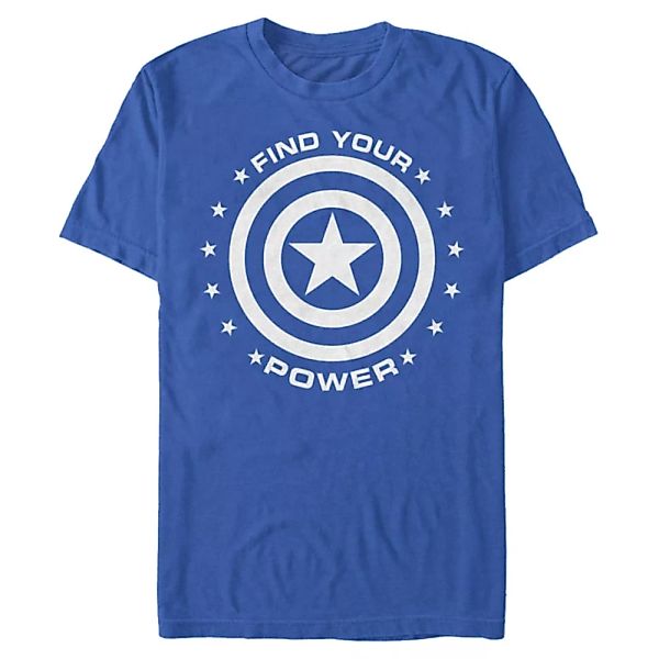 Marvel - Avengers - Captain America Captain Power - Männer T-Shirt günstig online kaufen