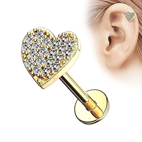 Taffstyle Piercing-Set Piercing Stab mit Kristall günstig online kaufen