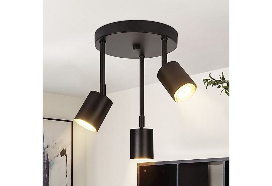 Nettlife Deckenstrahler 3/4 Flammig Deckenlampe Schwarz Flurlampe GU10 Deck günstig online kaufen