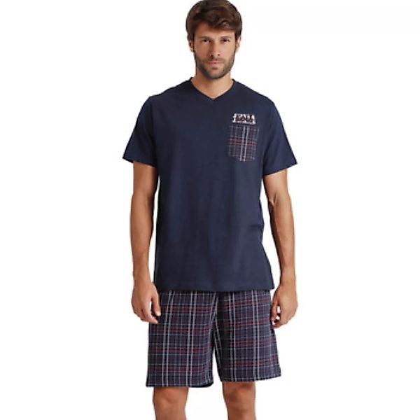 Admas  Pyjamas/ Nachthemden Pyjama Shorts T-Shirt V-Ausschnitt JAndJ Lois günstig online kaufen