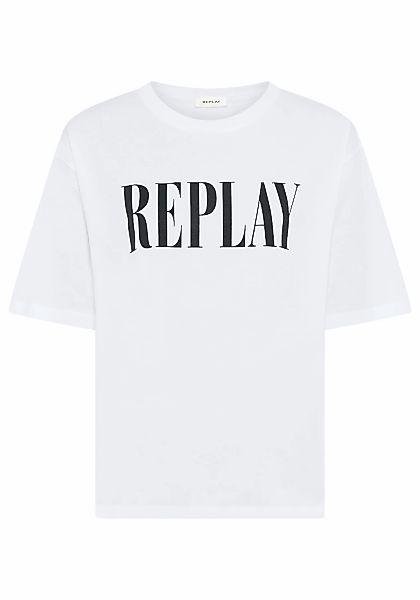 Replay T-Shirt aus Baumwolle, Rundhals günstig online kaufen