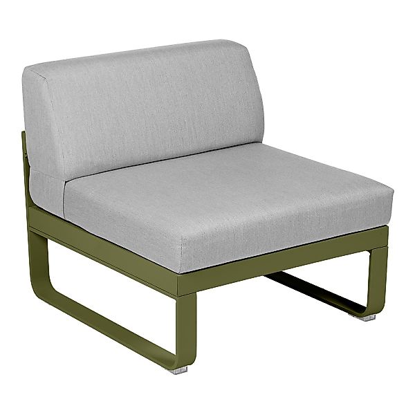 Bellevie Lounge 1-Sitzer Modul D3 Pesto 79 Flanellgrau Mitte günstig online kaufen