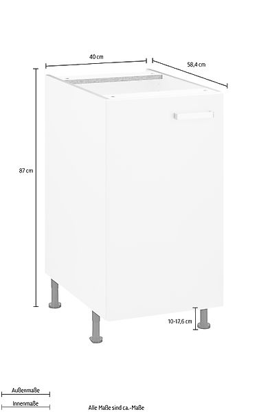 OPTIFIT Unterschrank "Parma", Breite 40 cm günstig online kaufen