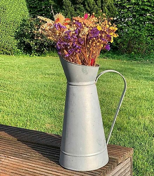 Deko Krug Zink Vase 40cm Zinkkrug Gießkanne Zinkkanne Landhaus Antik-Stil G günstig online kaufen