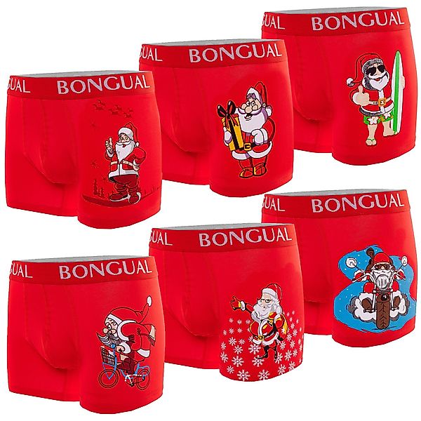 Bongual Boxershorts Santa Claus Motiv Retroshorts günstig online kaufen