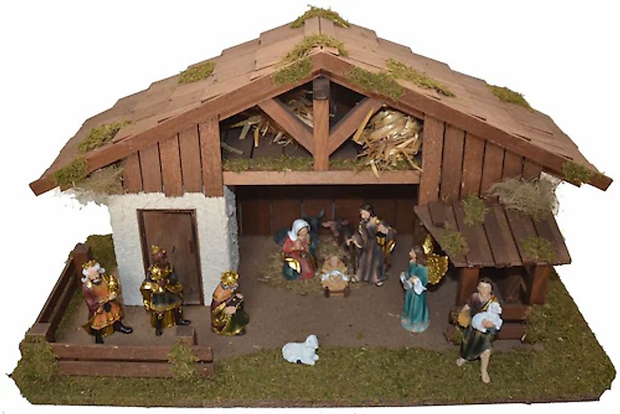 Alfred Kolbe Krippe »Weihnachtsdeko« in Handarbeit gefertigt, mit Krippenfi günstig online kaufen