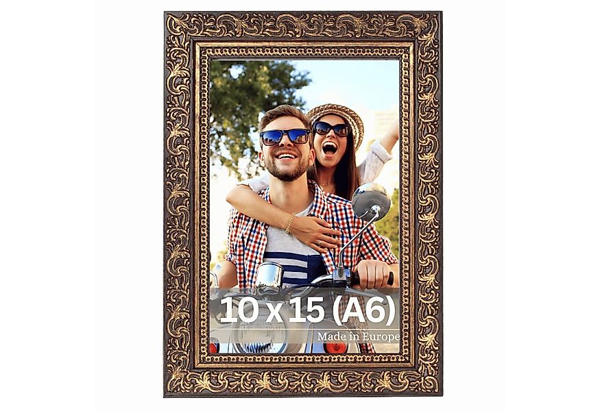 Victor (Zenith) Bilderrahmen Vinci, Bilderrahmen A6 10x15 cm Braun Gold, Bi günstig online kaufen