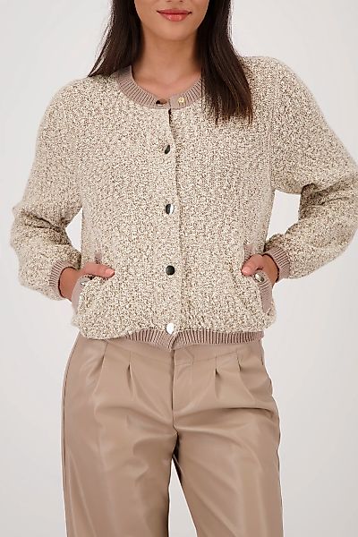 Monari Strickjacke "Jacke Strick Tweed", Regular fit mit Rundhalsausschnitt günstig online kaufen