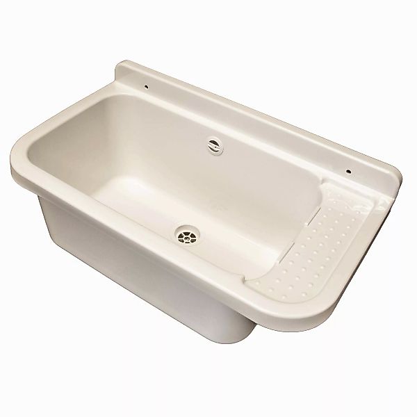 tecuro Waschbecken Ausgussbecken mit Ablaufgarnitur und günstig online kaufen