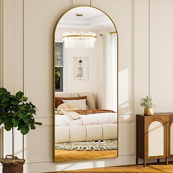 BEAUTYPEAK Standspiegel Bogenspiegel mit Alu-Rahmen (44cm*147cm,52cm*161cm, günstig online kaufen