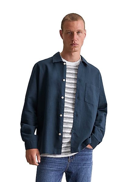 Marc O'Polo DENIM Langarmhemd relaxed, Leinenmischung günstig online kaufen
