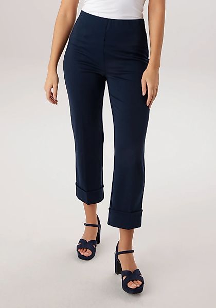 Aniston SELECTED Schlupfhose breiten, fixierten Umschlag am Saum - NEUE KOL günstig online kaufen