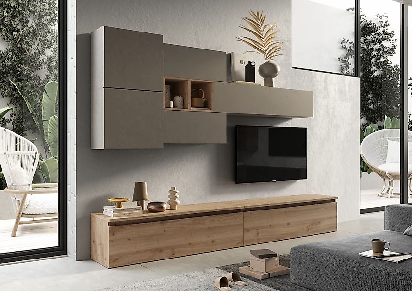 Home affaire Wohnwand "Infinity, 8tlg. Breite 276 cm, Höhe variabel, Schran günstig online kaufen