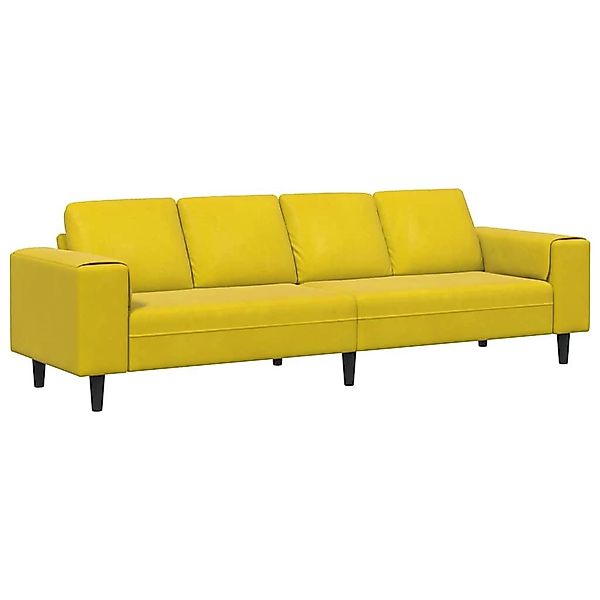 vidaXL Sofa Sofa Set Gelb Samt, günstig online kaufen