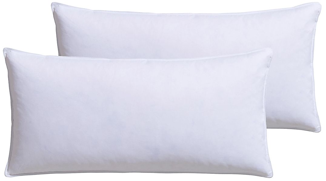RIBECO Federkissen "Kopfkissen-Set Laram, Kissen mit Daunenanteil, in 40x80 günstig online kaufen
