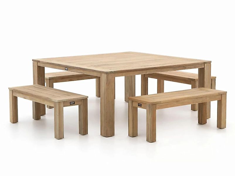 ROUGH-X 170x170 cm Picknick Sitzgruppe 5-teilig günstig online kaufen