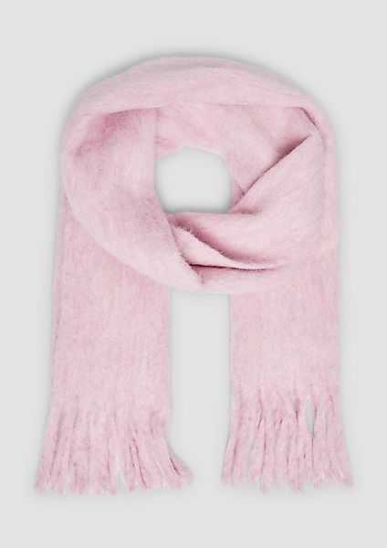 s.Oliver Schal Tuch, Wollmix-Schal mit Fransen günstig online kaufen