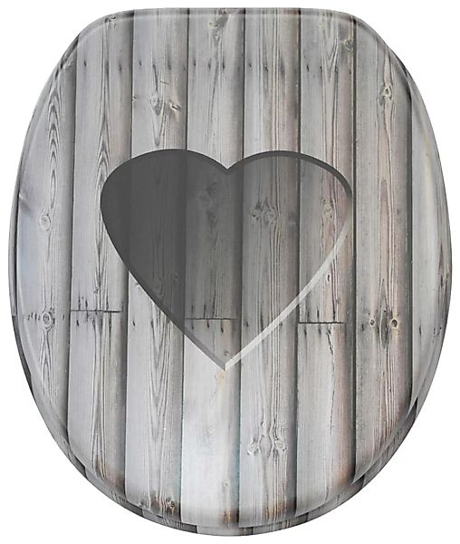 Sanilo WC-Sitz "Wooden Heart", mit Absenkautomatik günstig online kaufen