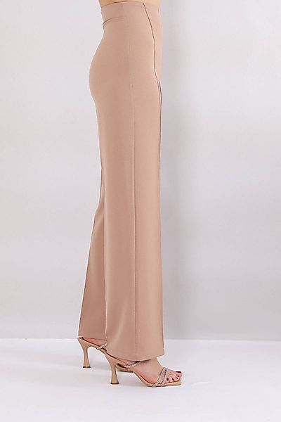 fashionshowcase Bootcuthose Damen Hose Hochtailliert Krepphose günstig online kaufen
