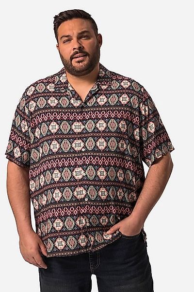 John F. Gee Kurzarmhemd John F. Gee Hemd Halbarm Cuba-Kragen bis 8 XL günstig online kaufen