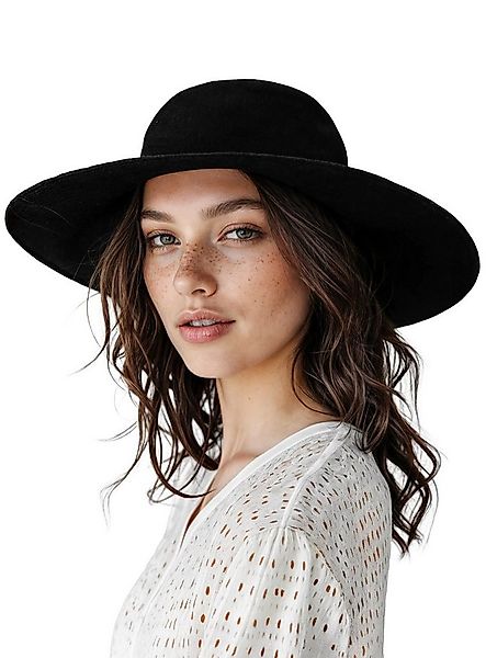 Metamorph Hippie-Kostüm Schlapphut schwarz - für Karneval Faschingskostüm, günstig online kaufen