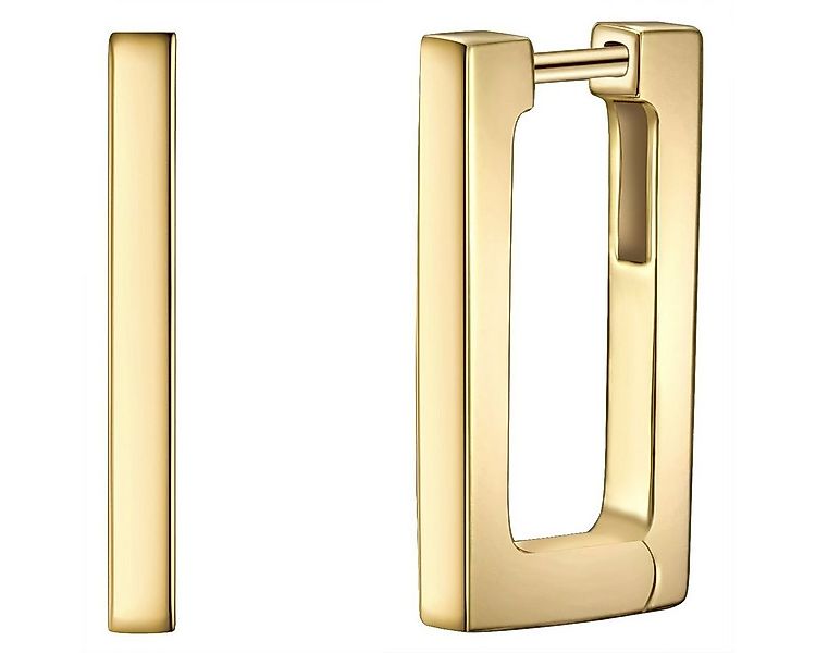 Glanzstücke München Paar Creolen gelbgold, in Sterling Silber günstig online kaufen