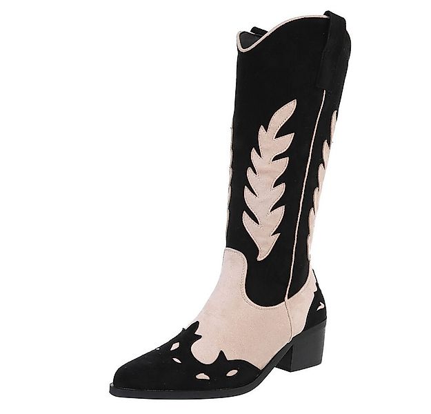 Ital-Design Damen Cowboyboots Western Westernstiefel (88460424) Blockabsatz günstig online kaufen