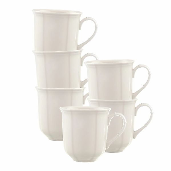 Villeroy & Boch Becher "Henkelbecher Manoir 300 ml 6er Set weiß" Spülmaschi günstig online kaufen