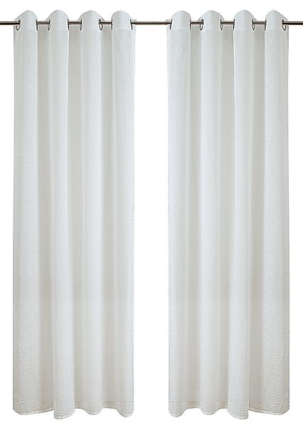Home affaire Gardine "Authal" Ösen 1 Stk. tlg. Jacquardgardine mit Chenille günstig online kaufen