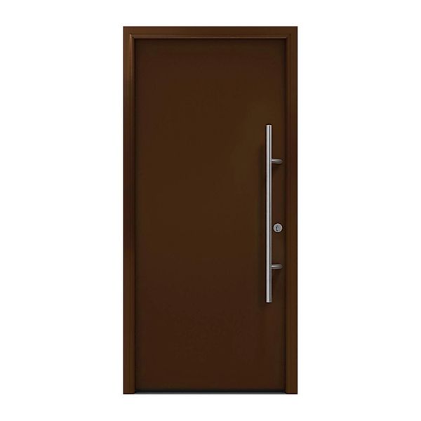 EcoStar Haustür Isopro Secur IPS 010 Terrabraun 110 cm x 210 cm DIN R günstig online kaufen