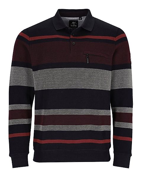 Hajo Sweatshirt Sweatshirt in Zweitonringel allover günstig online kaufen