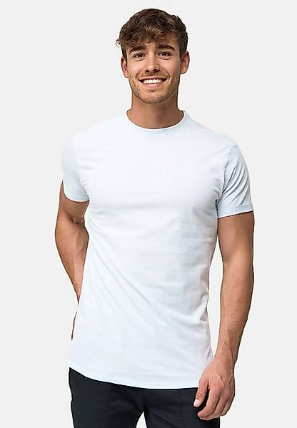 Indicode T-Shirt Kloge mit dezentem Label-Detail günstig online kaufen